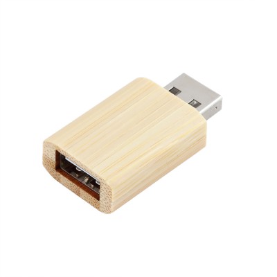 Anti-Hack Jack Bamboo USB Data Blocker
