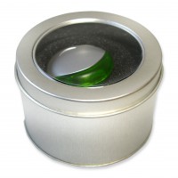 Metal gift box round